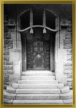 Image of darkened door